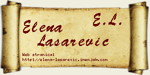 Elena Lašarević vizit kartica